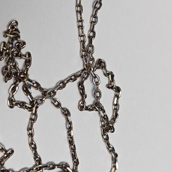 Pop H Metal Silver Necklace