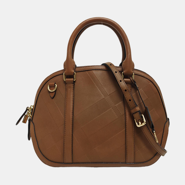 Calfskin Shoulder Bag Brown