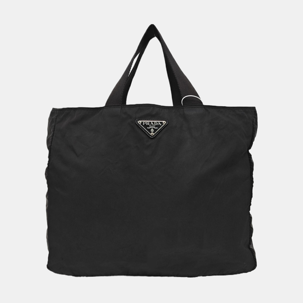 Nylon Tote Bag Black