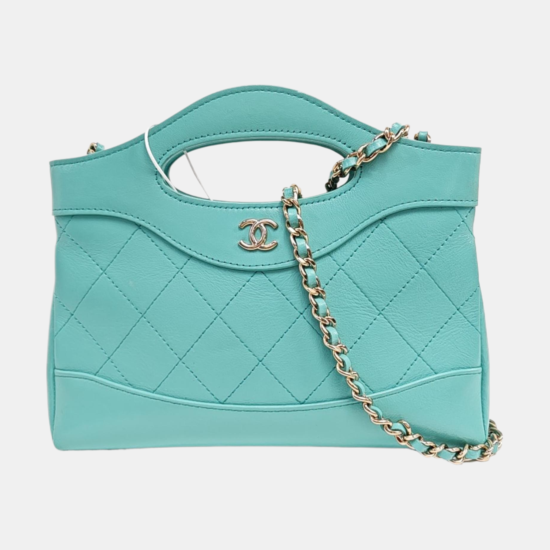 CHANEL 31 Nano Quilted Calfskin Blue
