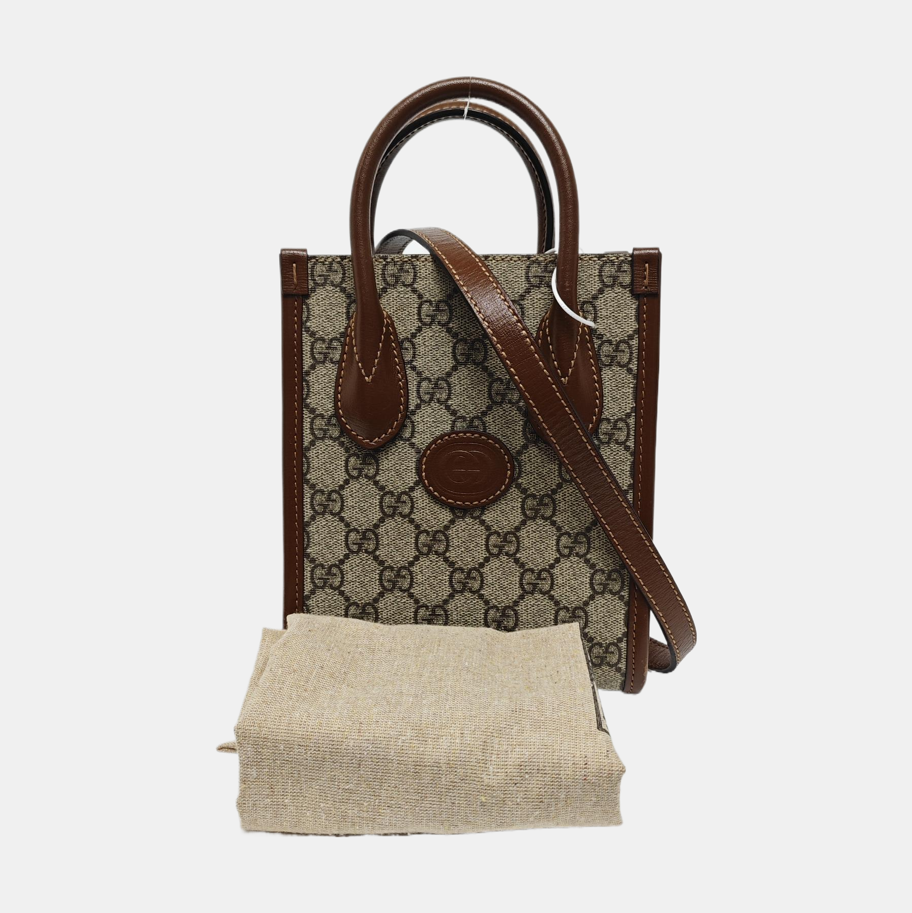 Retro Mini Monogram Coated Canvas Beige
