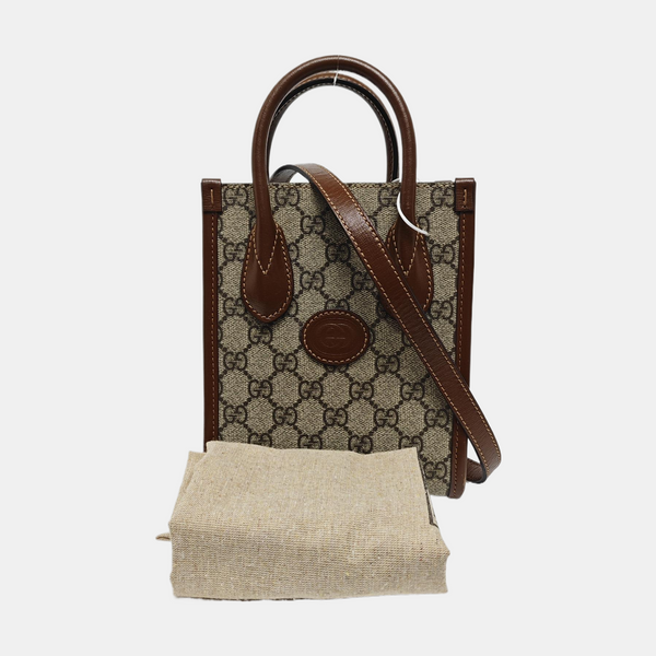 Retro Mini Monogram Coated Canvas Beige