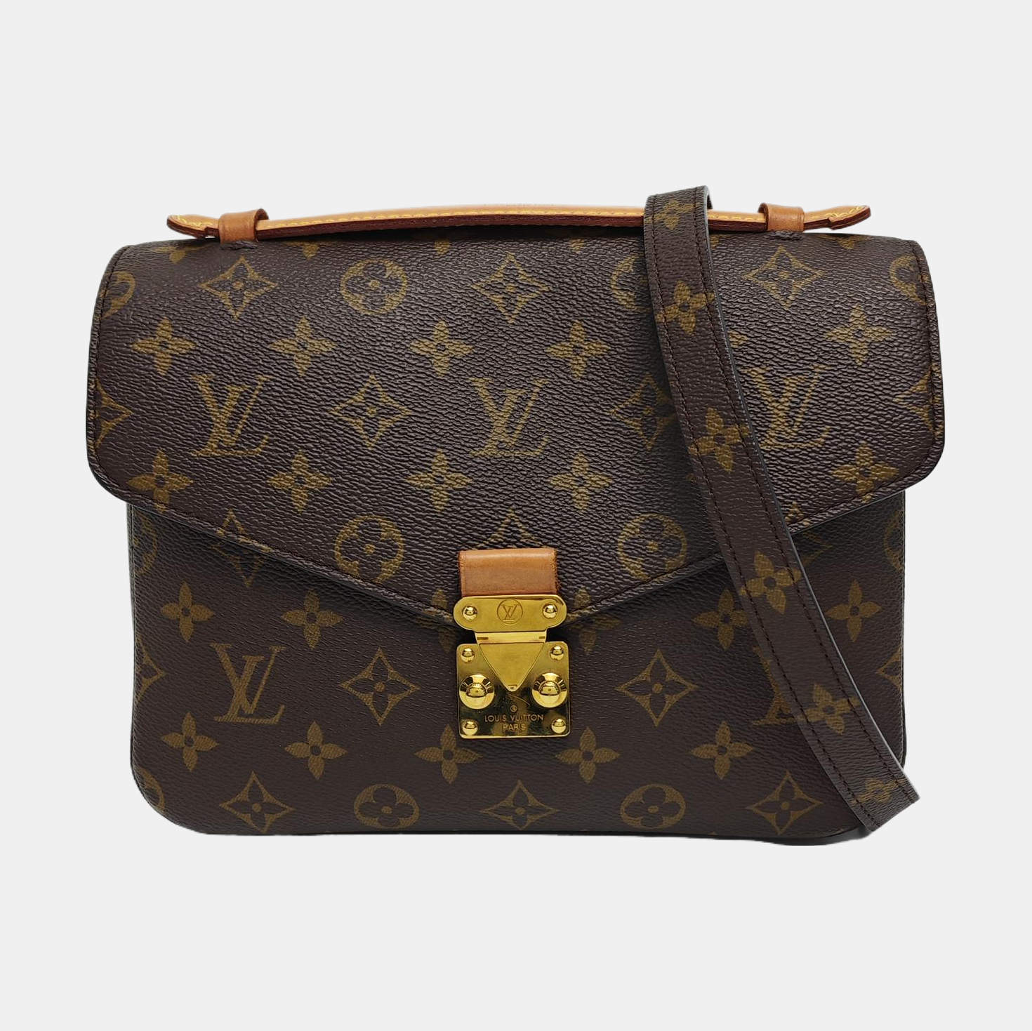 MÉTIS MM Monogram Coated Canvas Brown