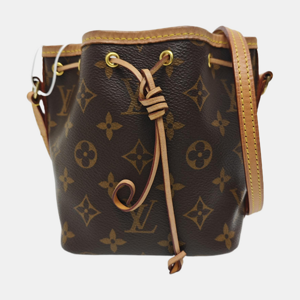 NÉONOÉ Nano Monogram Coated Canvas Brown