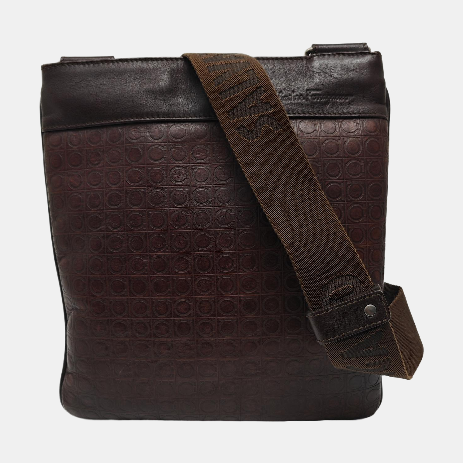 Calfskin Crossbody Bag Brown