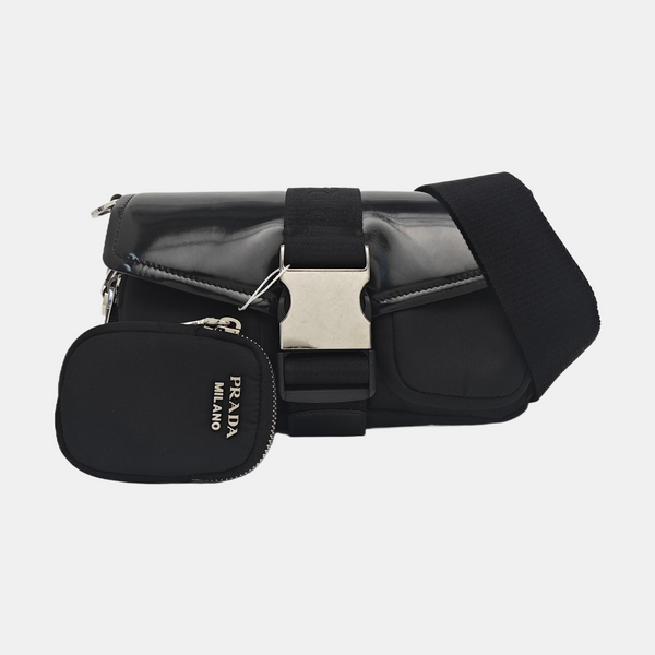 Fabric Shoulder Bag Black