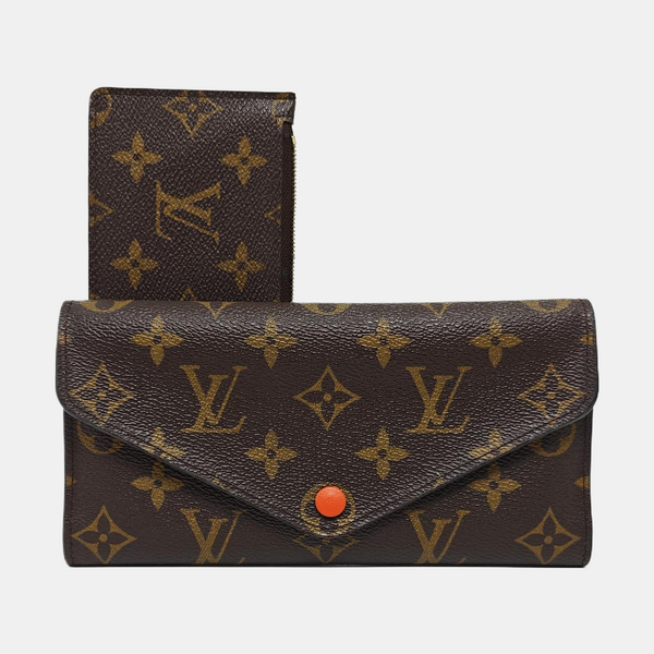 JOSÉPHINE Monogram Coated Canvas Brown Wallet
