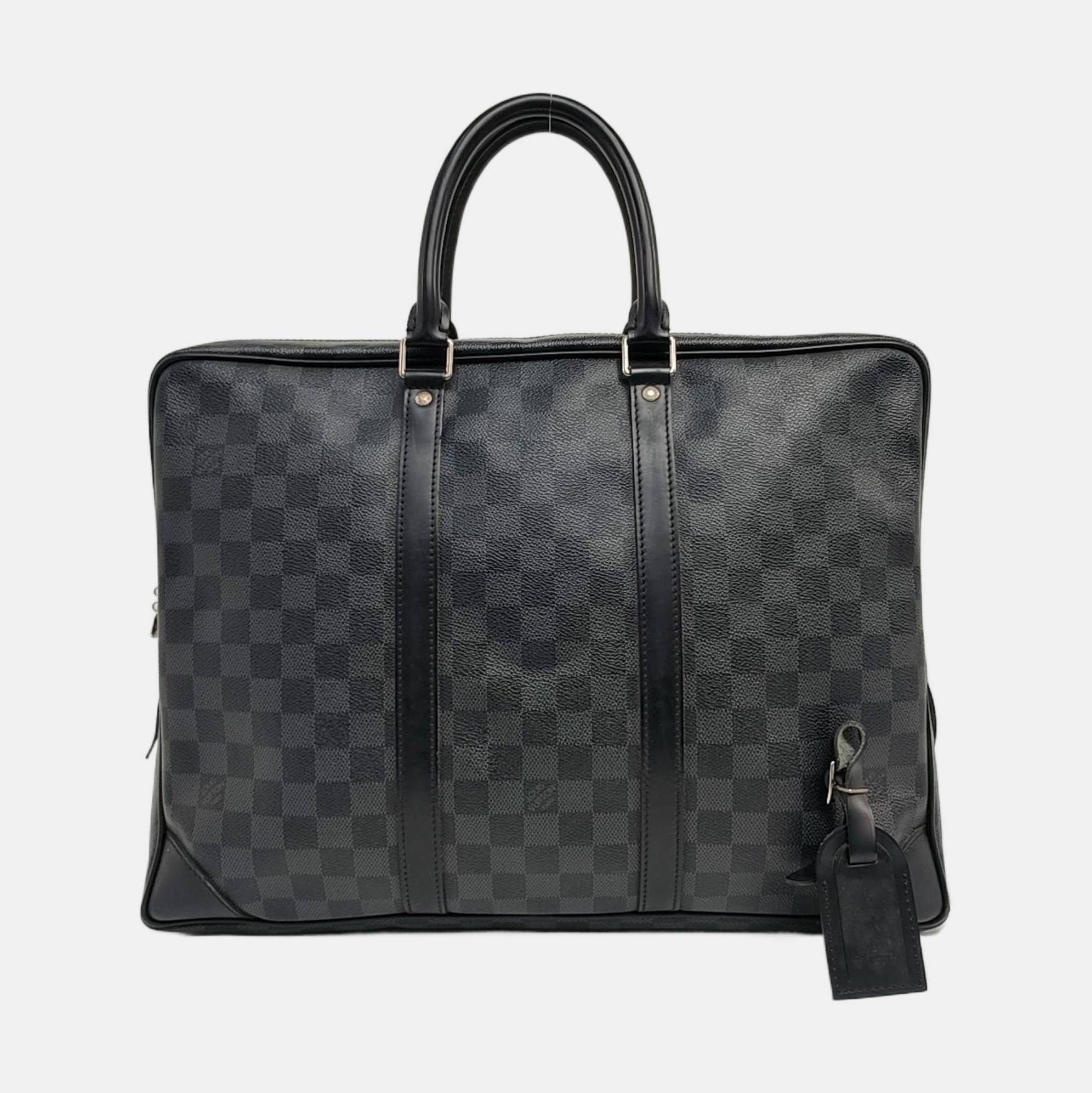 PORTE-DOCUMENTS Damier Graphite Coated Canvas Gray