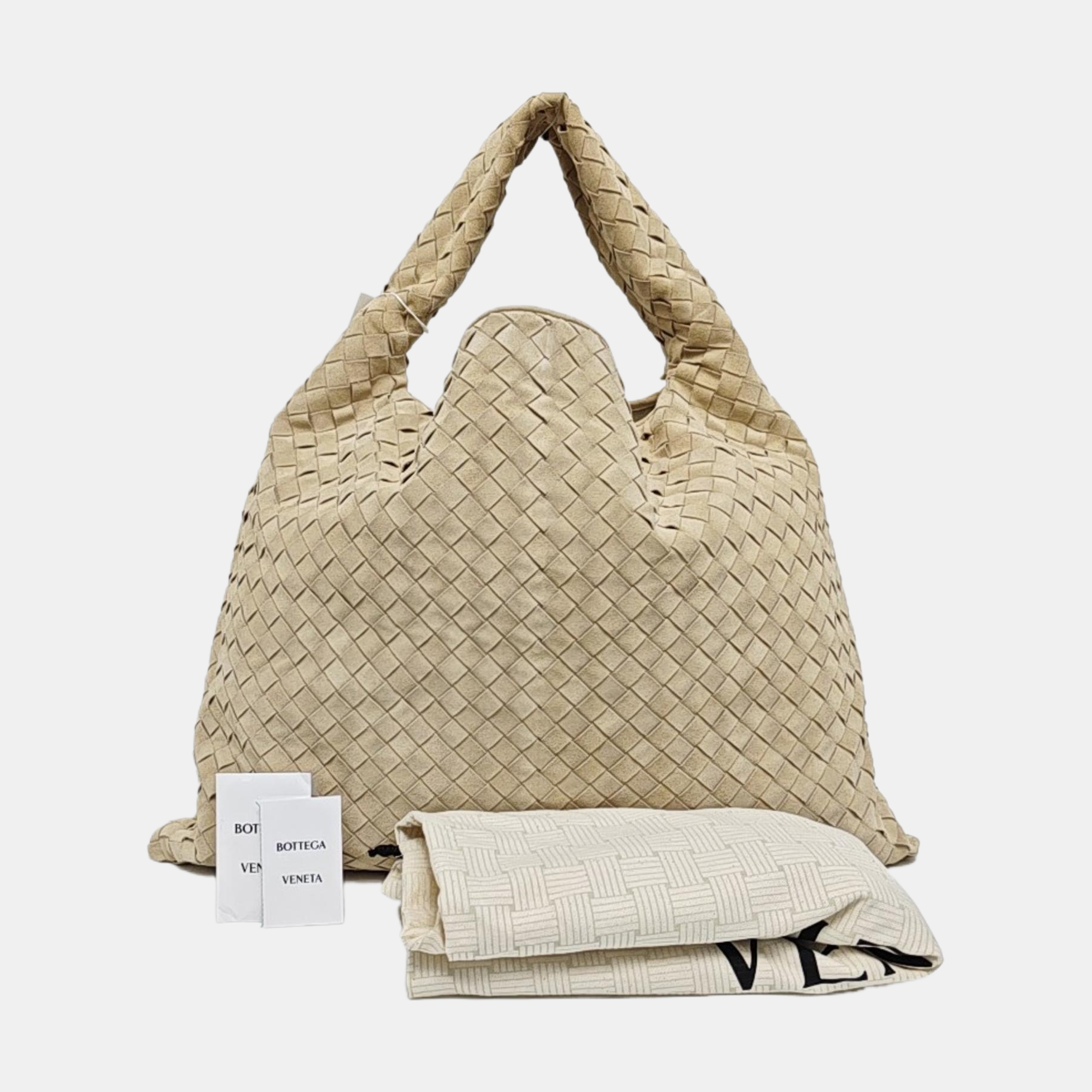 Suede Shoulder Bag Beige