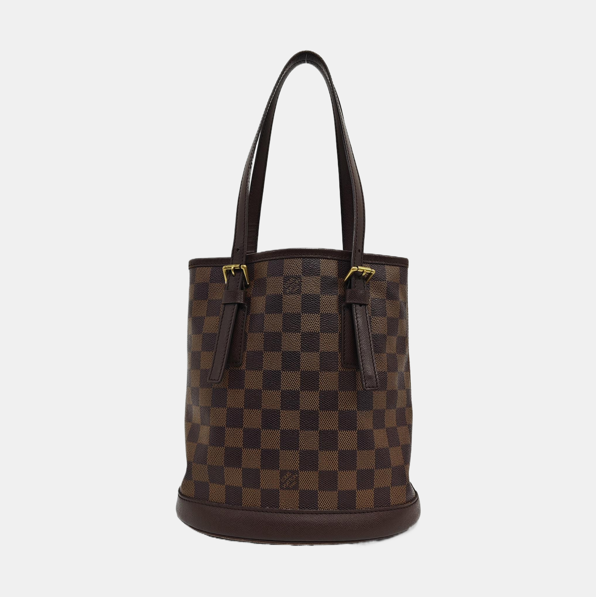 BUCKET PM Damier Ebene Coated Canvas Brown