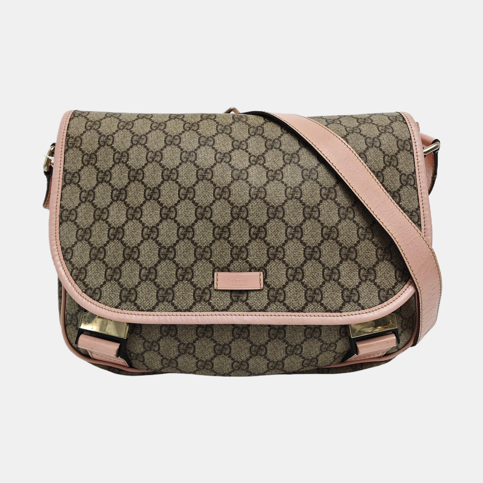Monogram Coated Canvas Shoulder Bag Beige