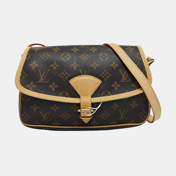 SOLOGNE PM Monogram Coated Canvas Brown