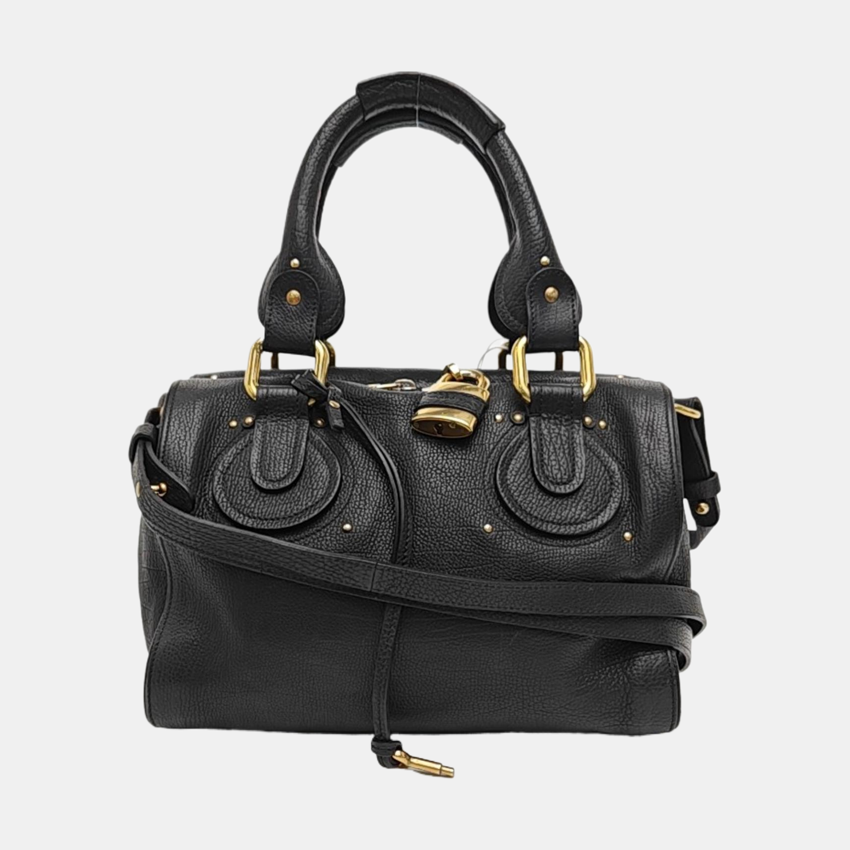 Calfskin Shoulder Bag Black