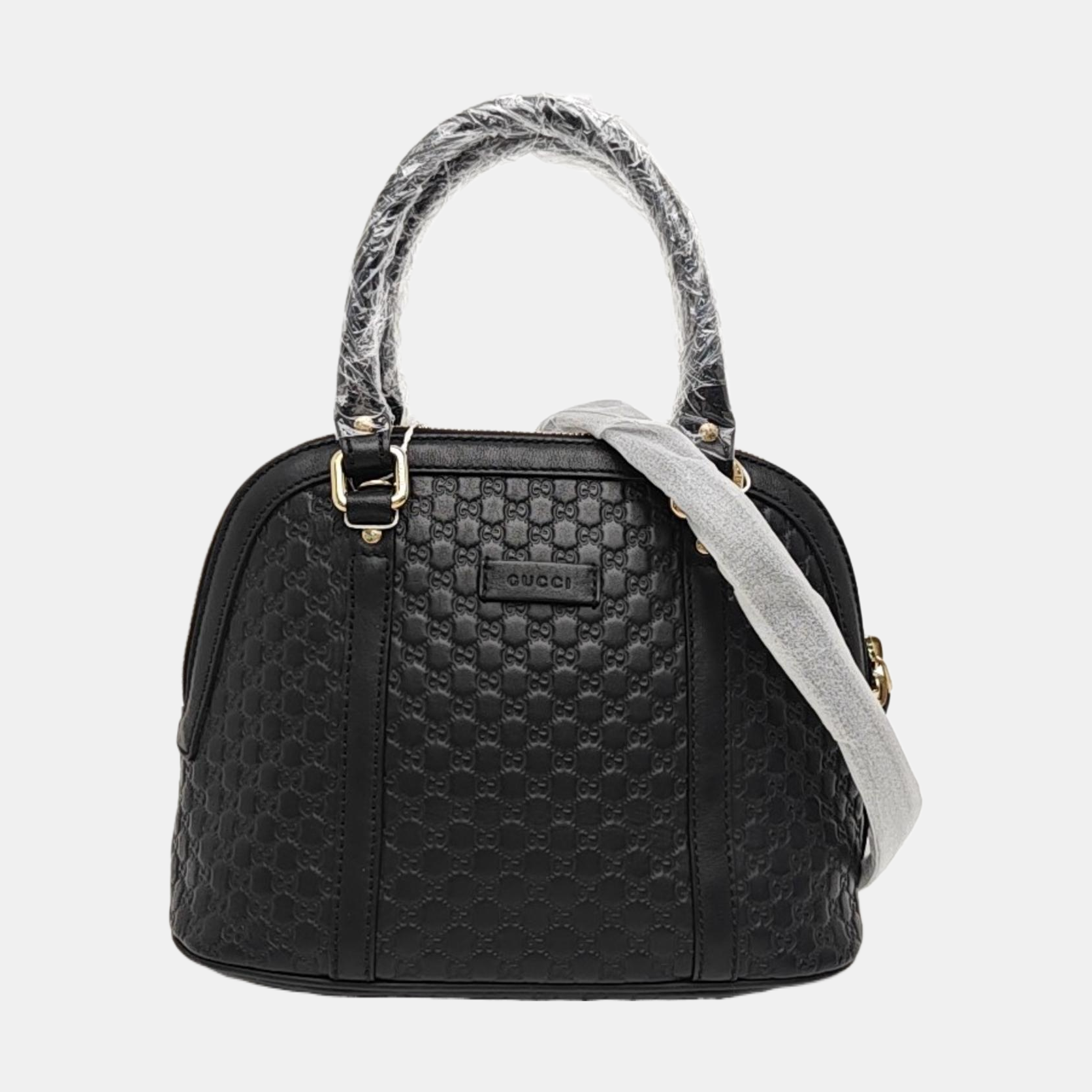 Microguccissima Monogram Calfskin Black