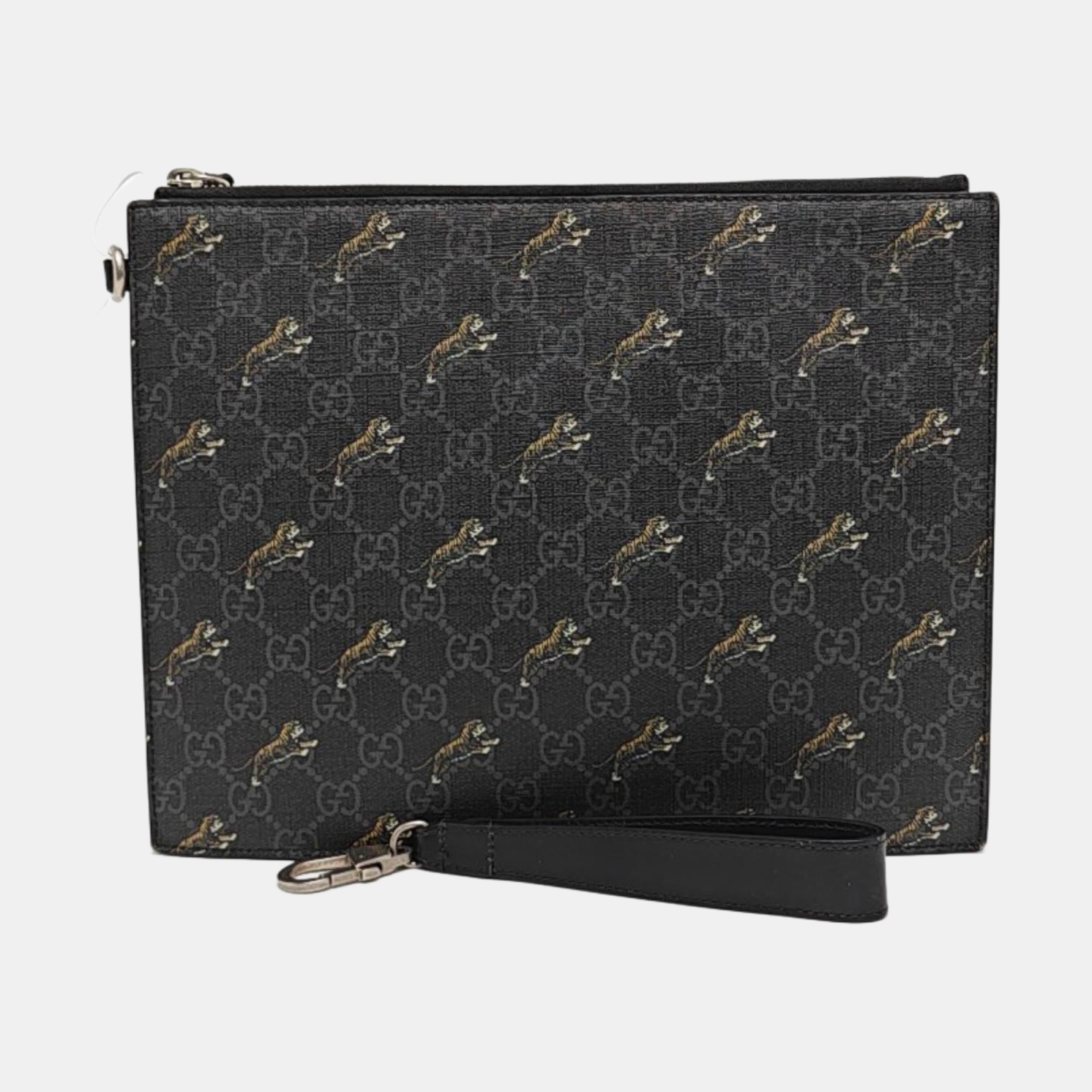 GG Supreme Monogram Coated Canvas Black