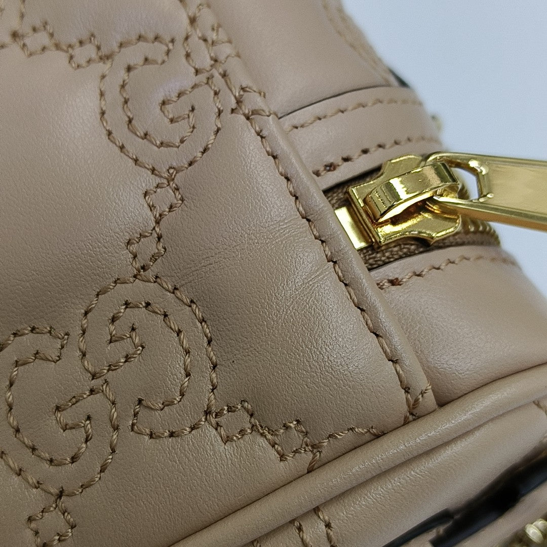GG Matelassé Quilted Calfskin Beige