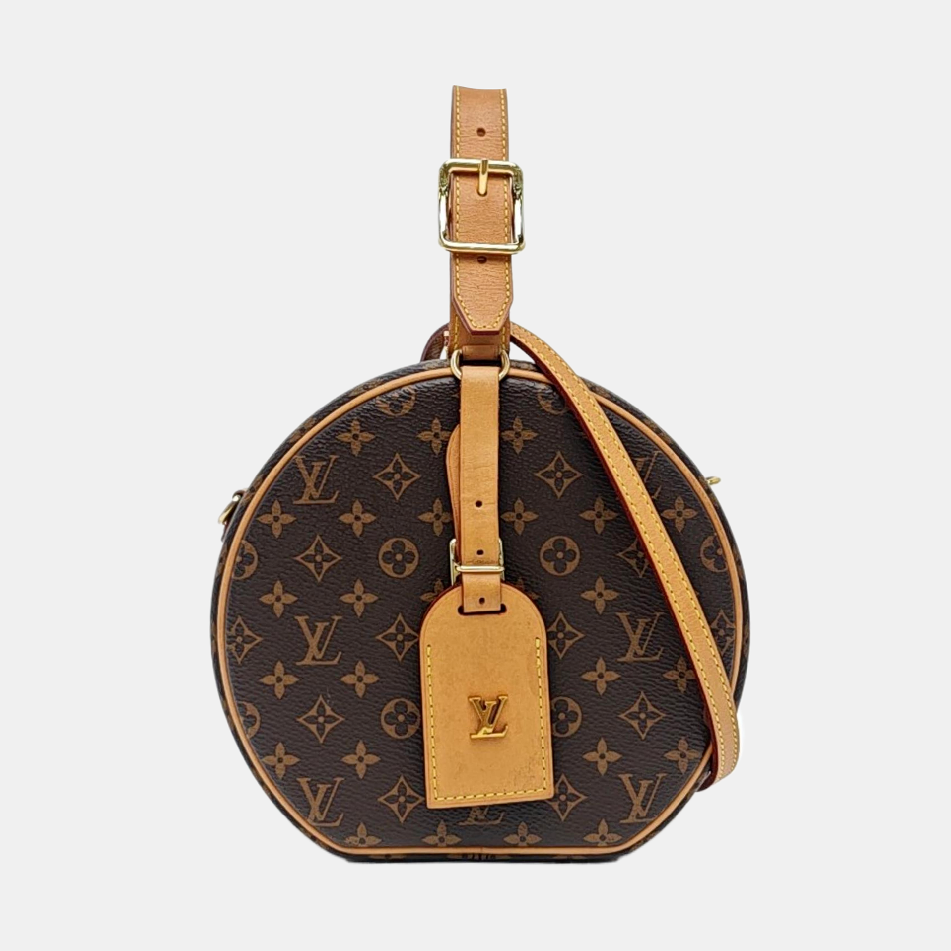 BOITE CHAPEAU PM Monogram Coated Canvas Brown
