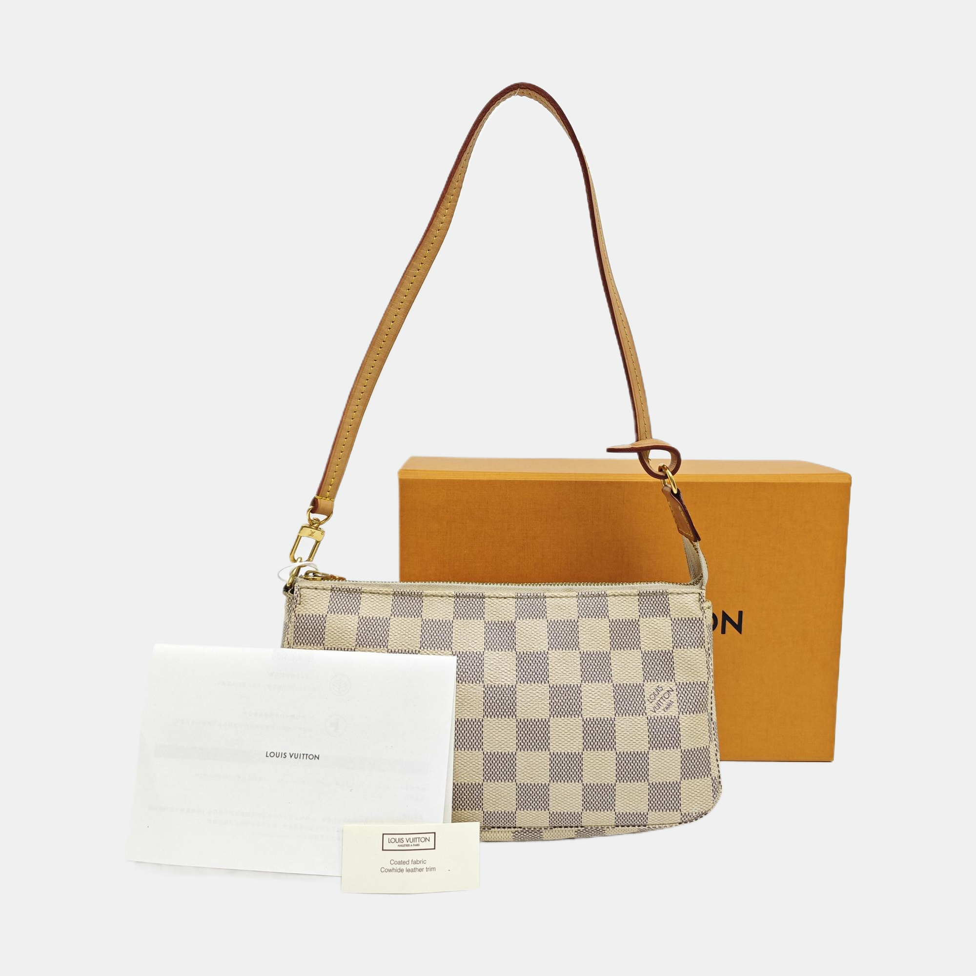 ACCESSOIRES GM Damier Azur Coated Canvas White