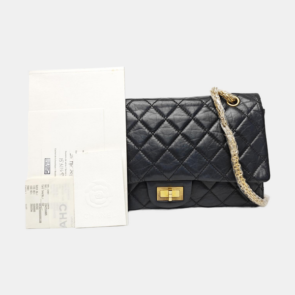 2.55 227 Quilted Calfskin Black