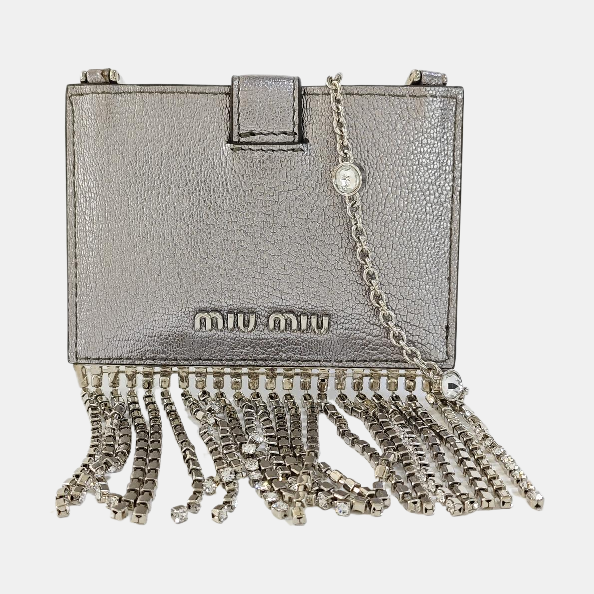 Fringed Calfskin Silver