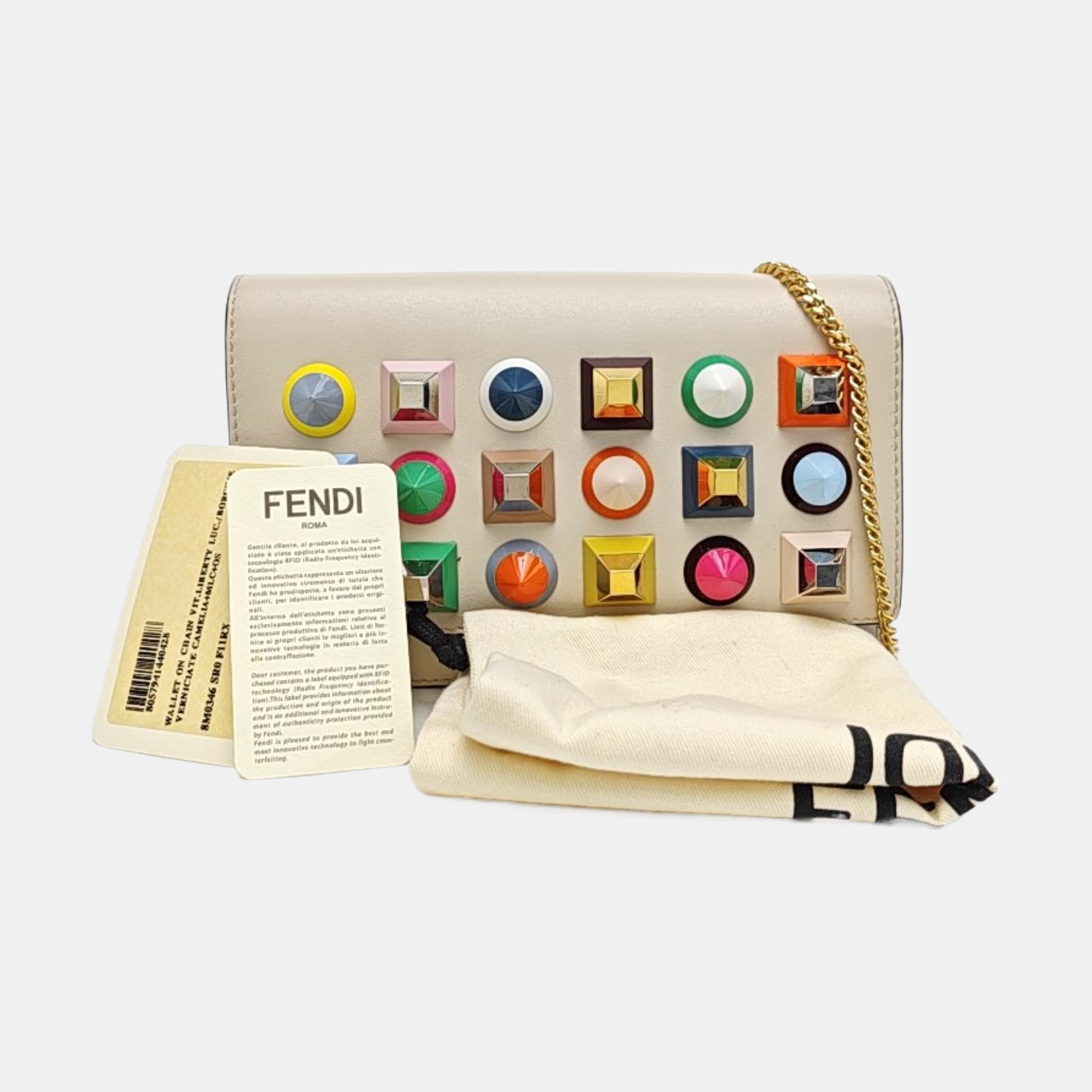 Calfskin Shoulder Bag Beige