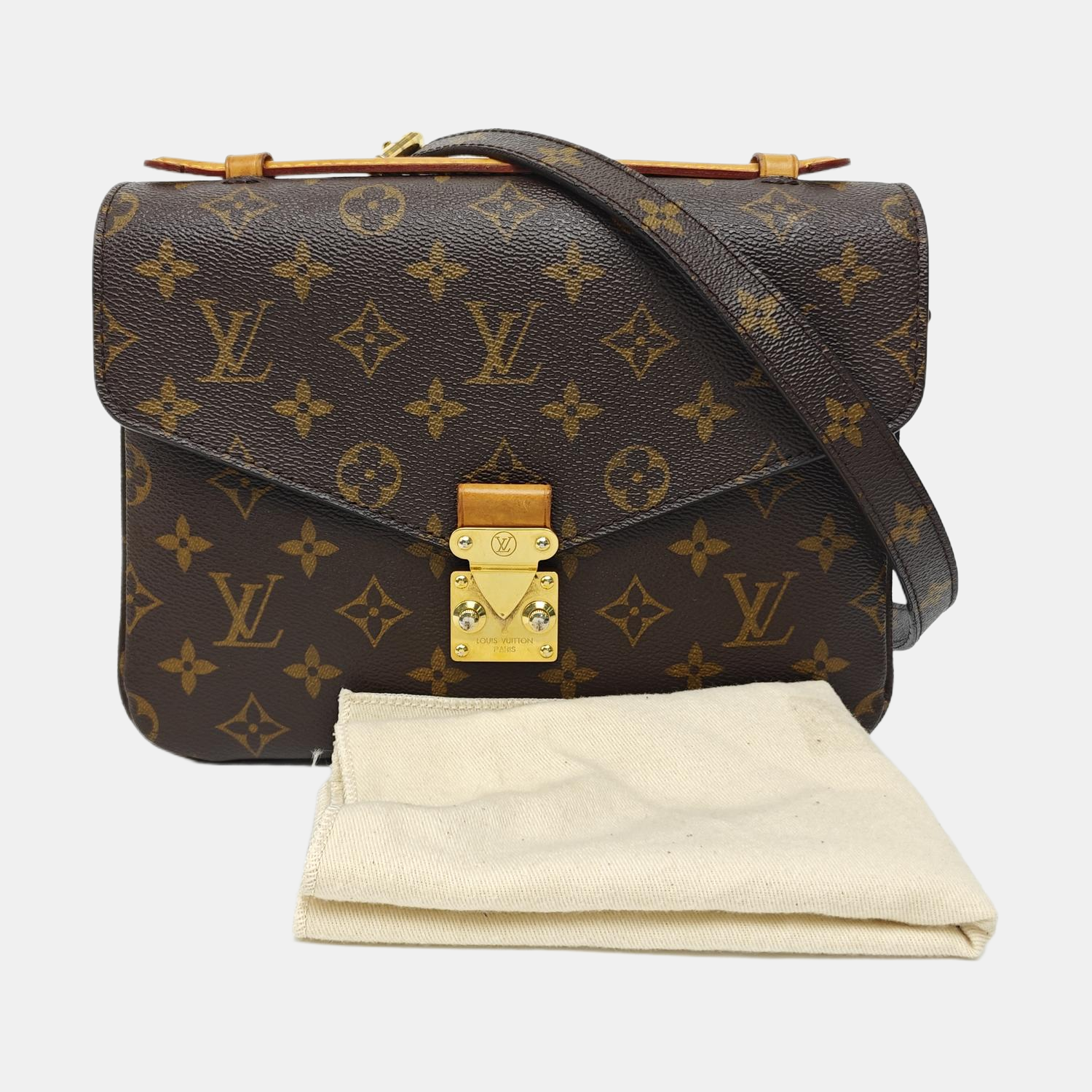 MÉTIS MM Monogram Coated Canvas Brown