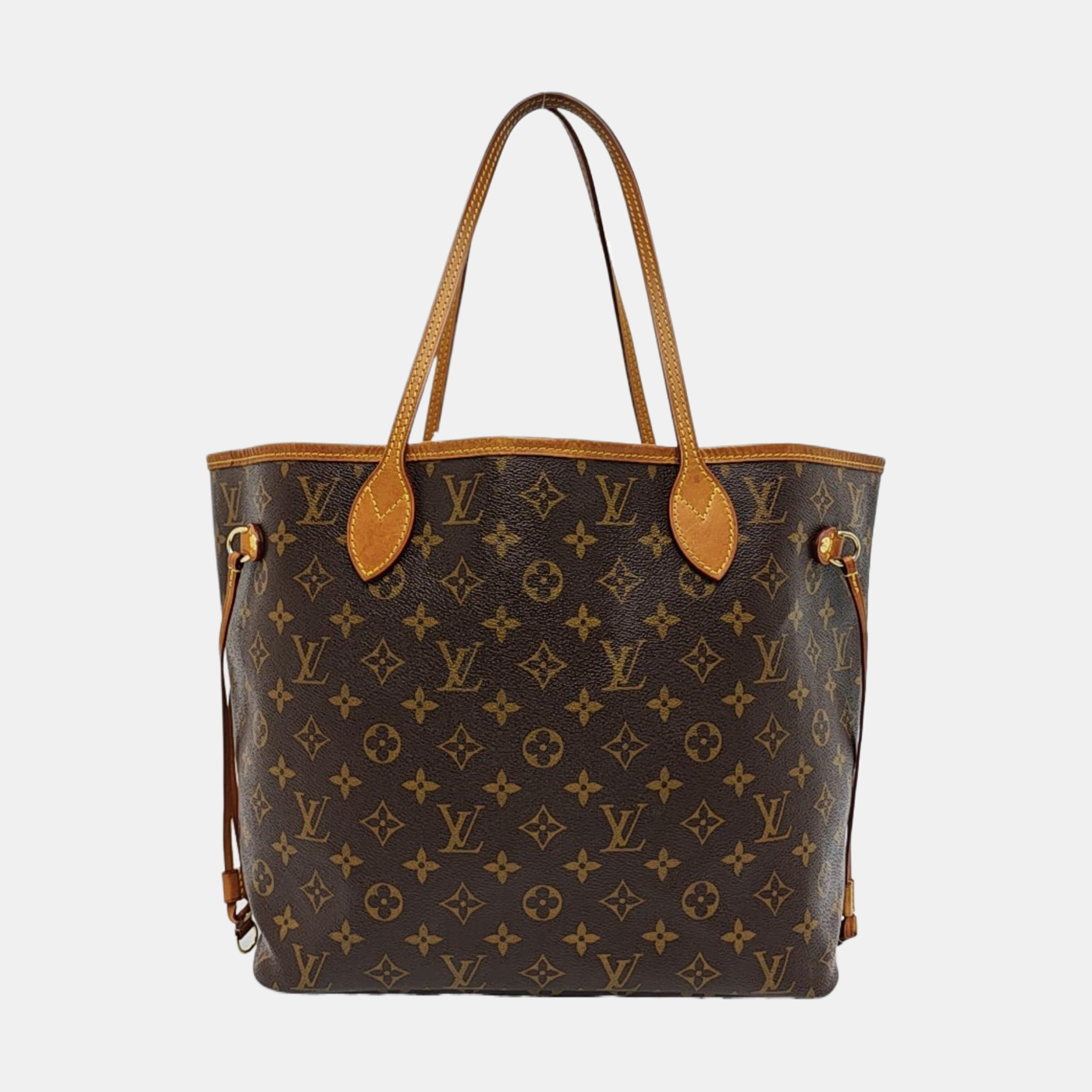 NEVERFULL MM Monogram Coated Canvas Brown