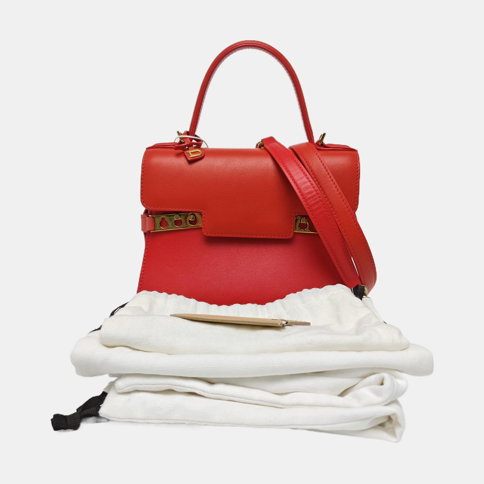 Tempête Small Calfskin Red