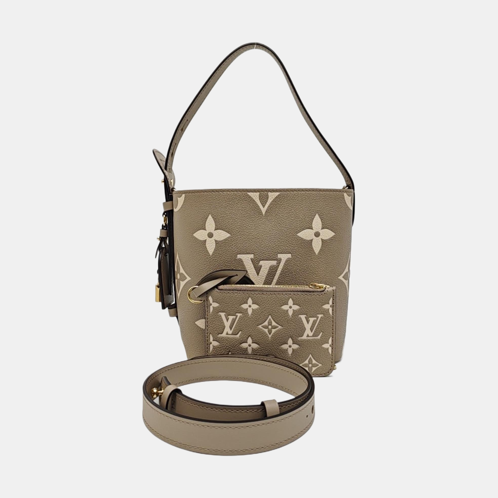 ALL IN BB Monogram Calfskin Gray