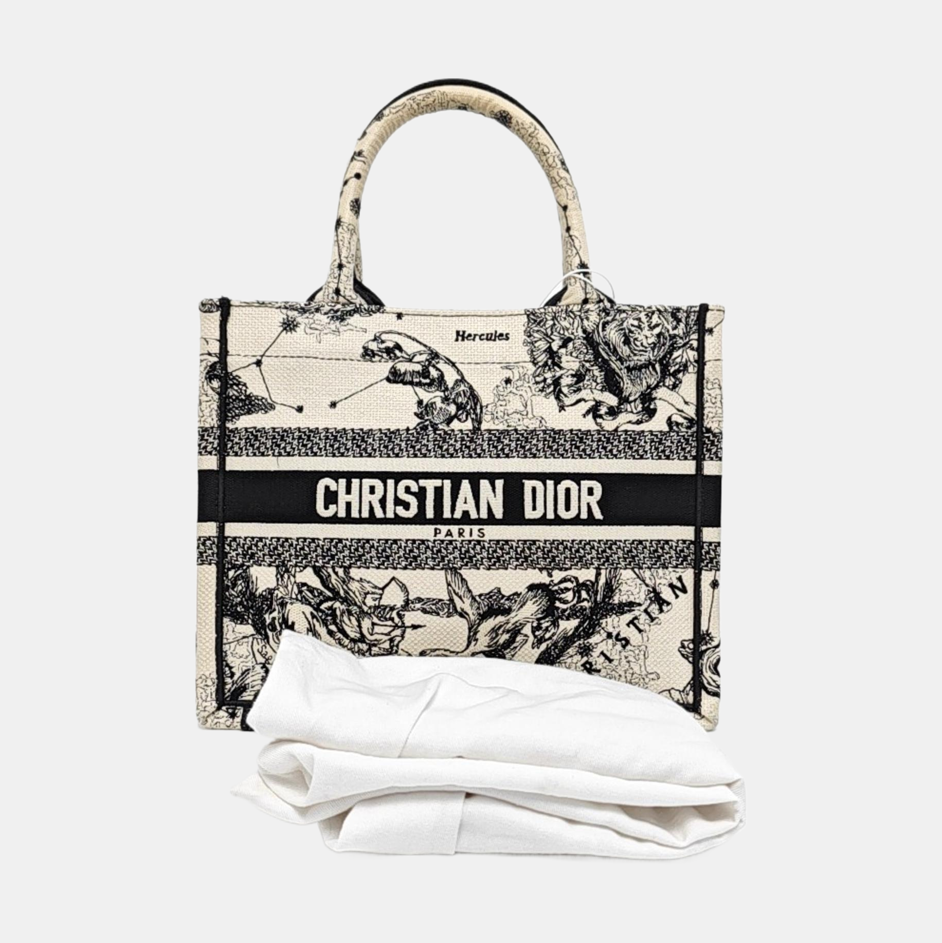 Authenticated pre-owned  Book Tote Small Canvas White - Tote Bag at Looply