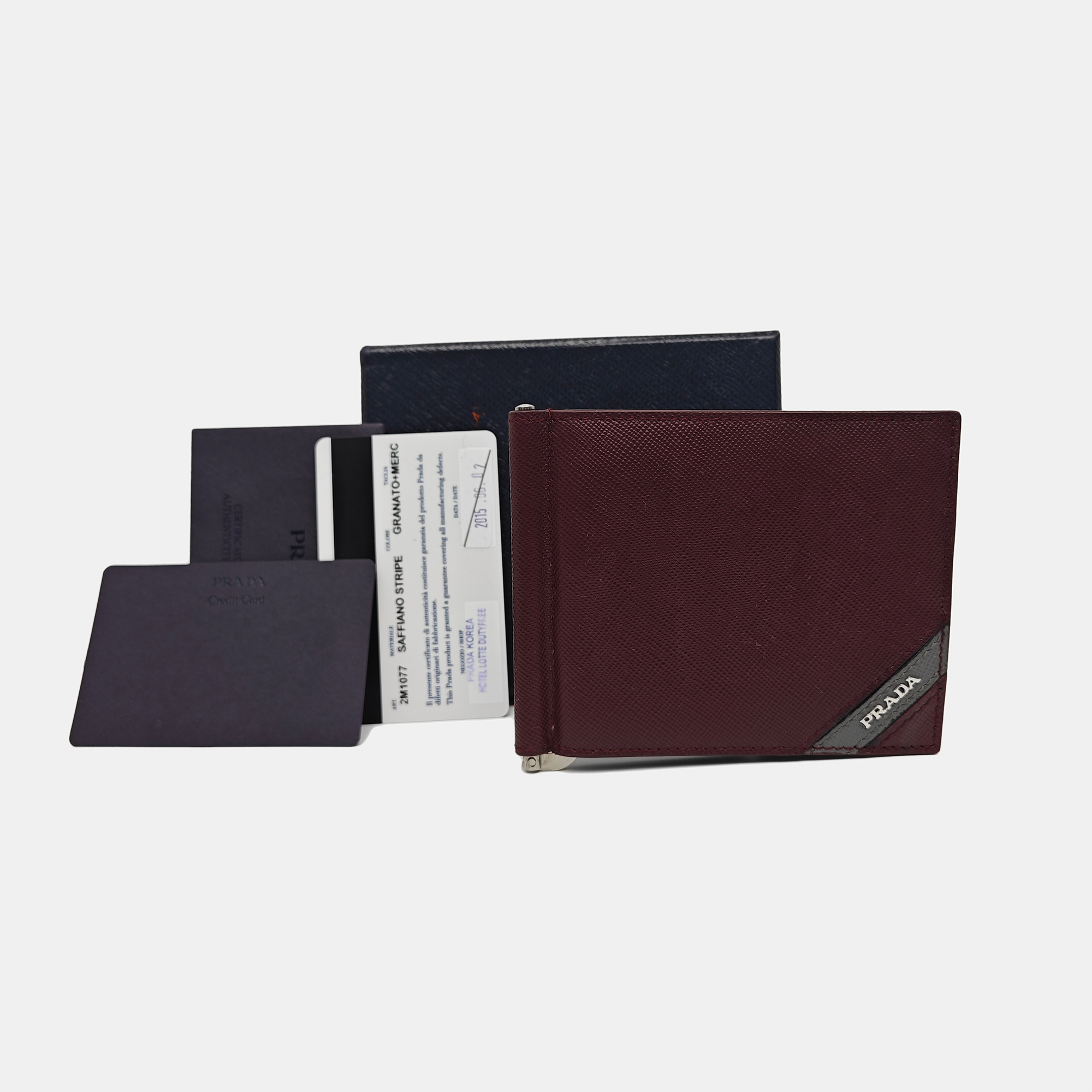 Calfskin Card Holder Red