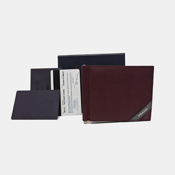 Calfskin Card Holder Red