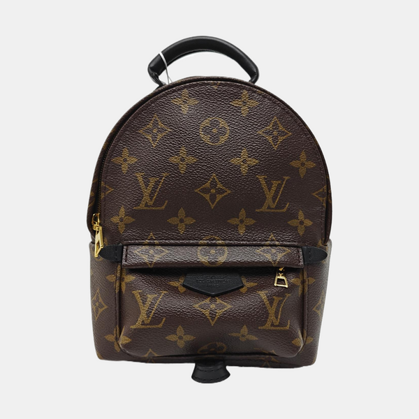 PALM SPRINGS Mini Monogram Coated Canvas Brown