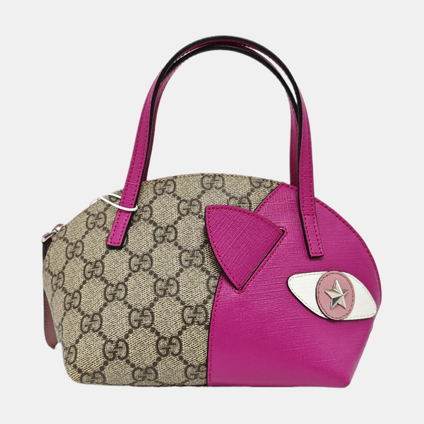 Monogram Coated Canvas Top Handle Bag Beige