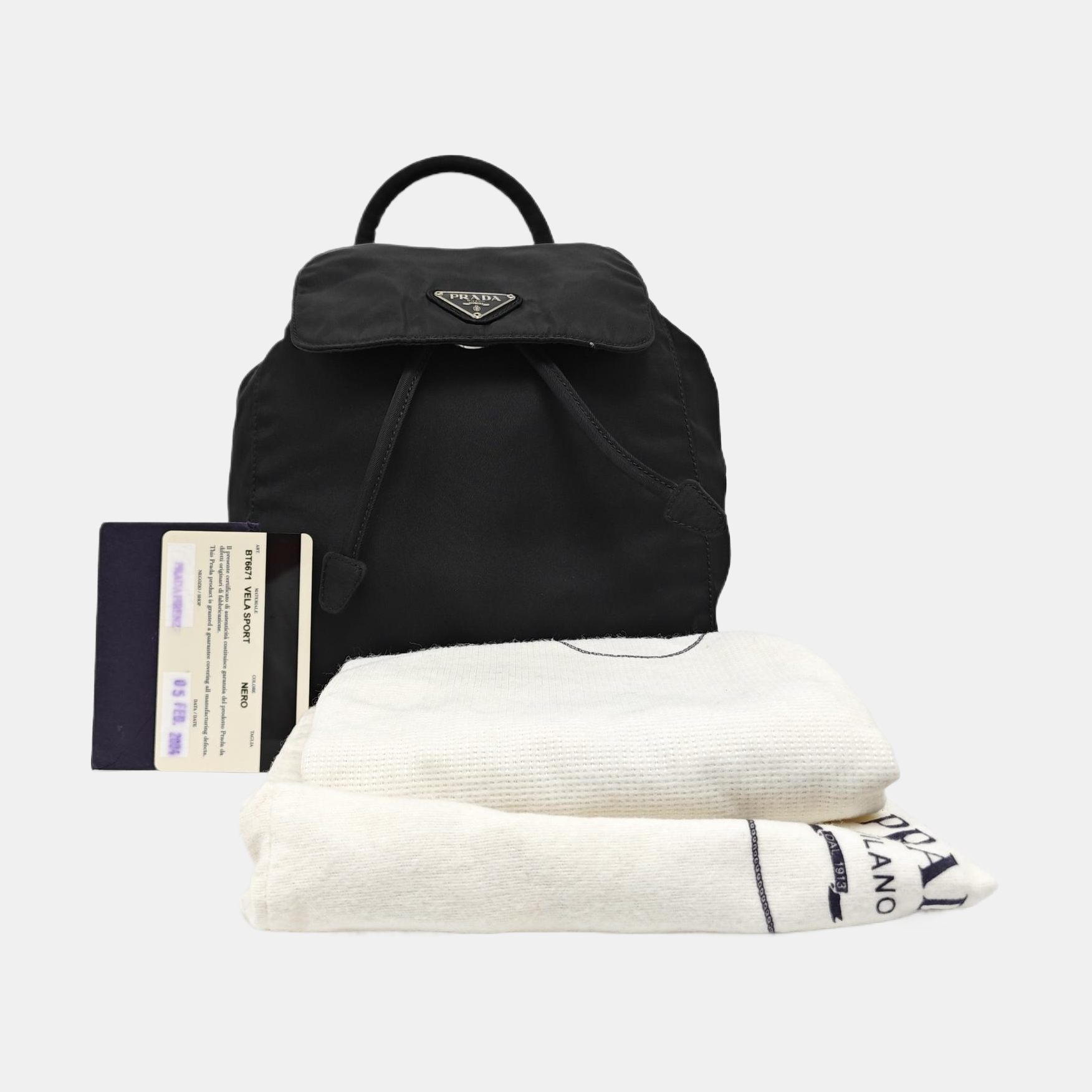 Nylon Backpack Black