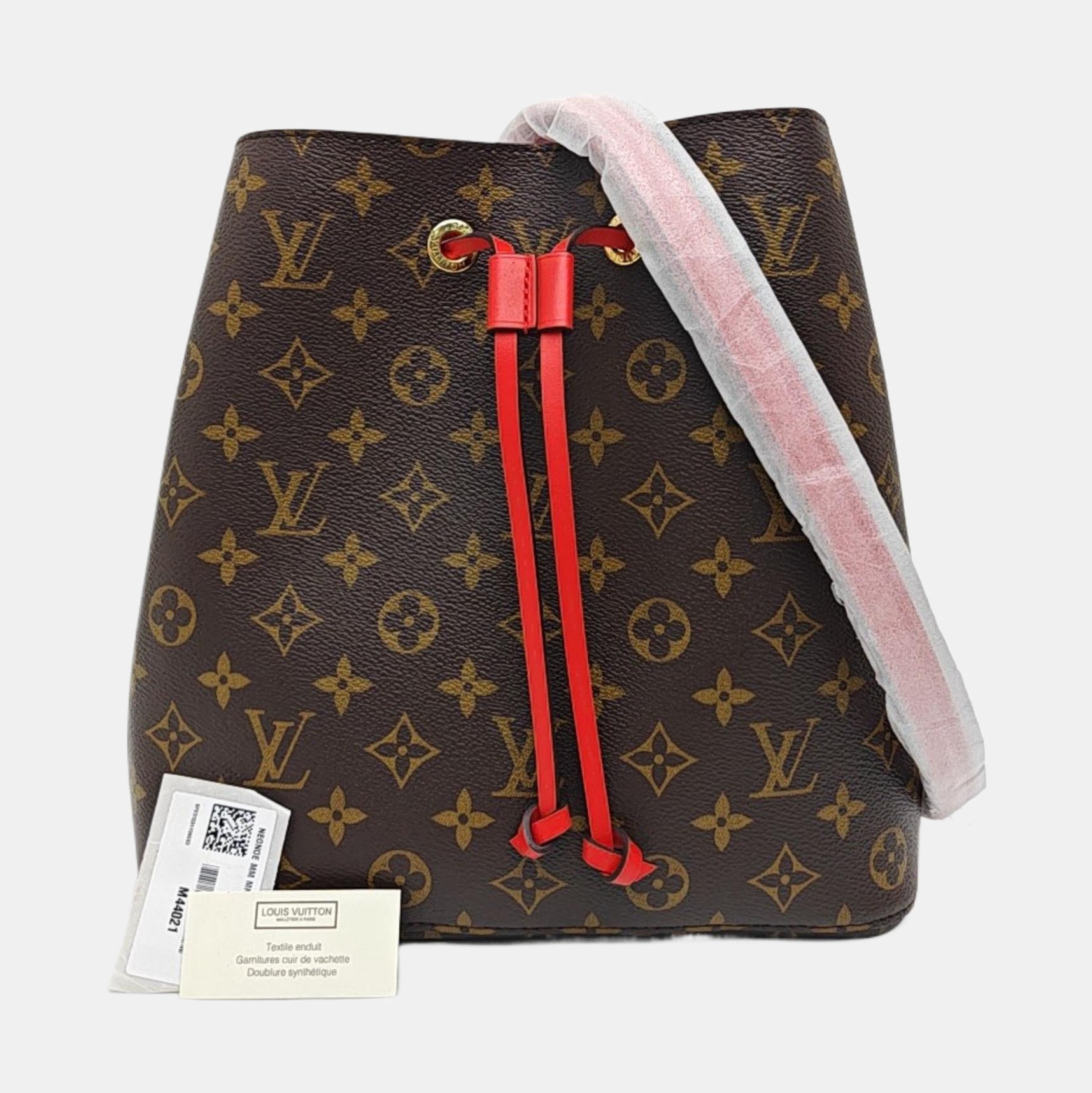 NÉONOÉ MM Monogram Coated Canvas Brown