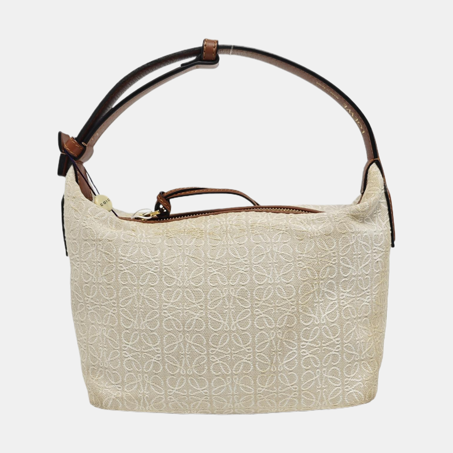 Cubi Monogram Canvas Beige