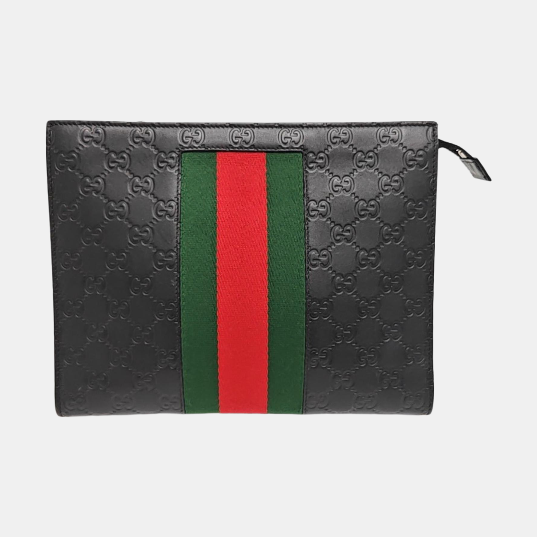 Signature Monogram Calfskin Black