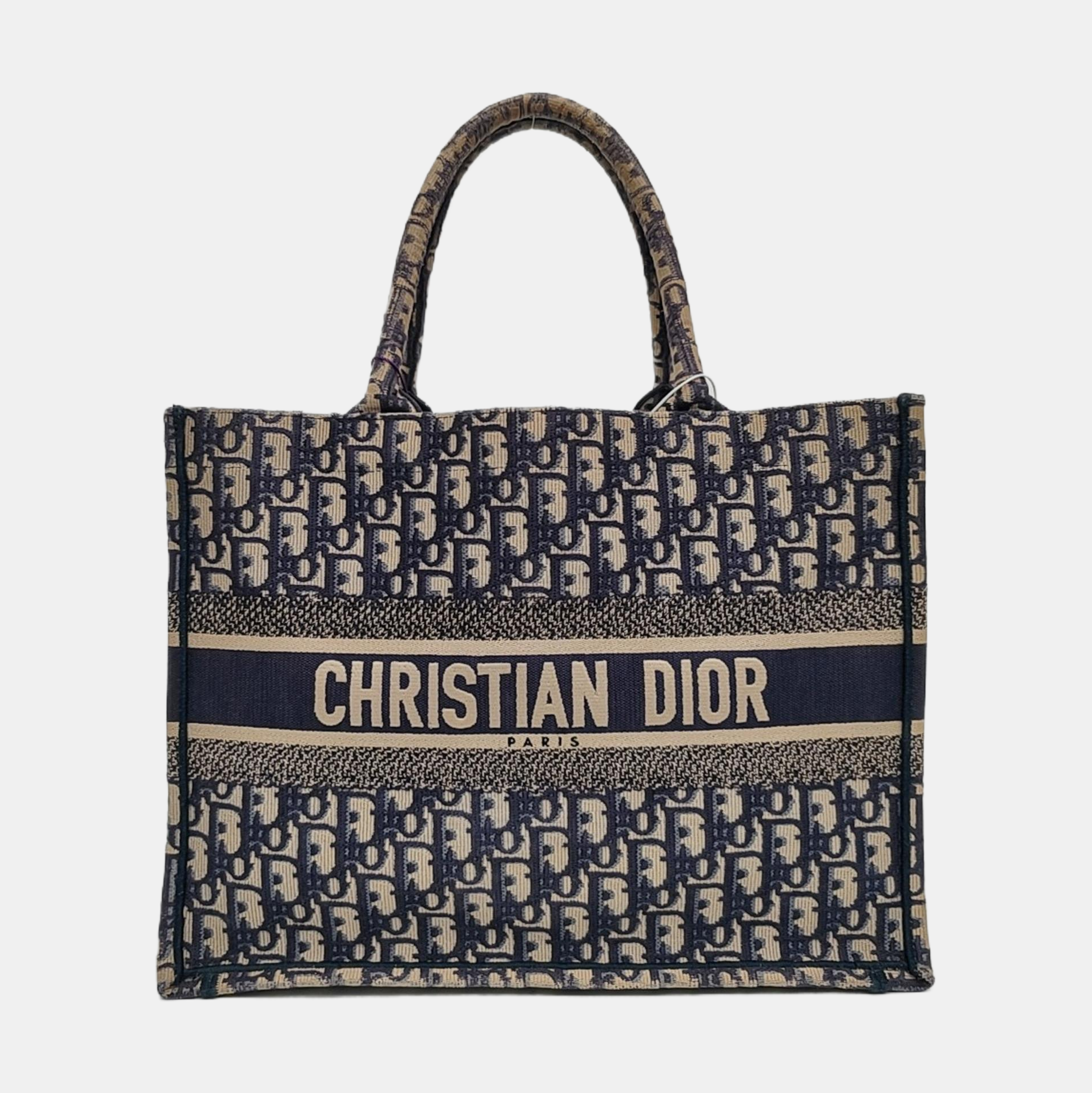 Authenticated pre-owned  Book Tote Medium Canvas Blue - Tote Bag at Looply