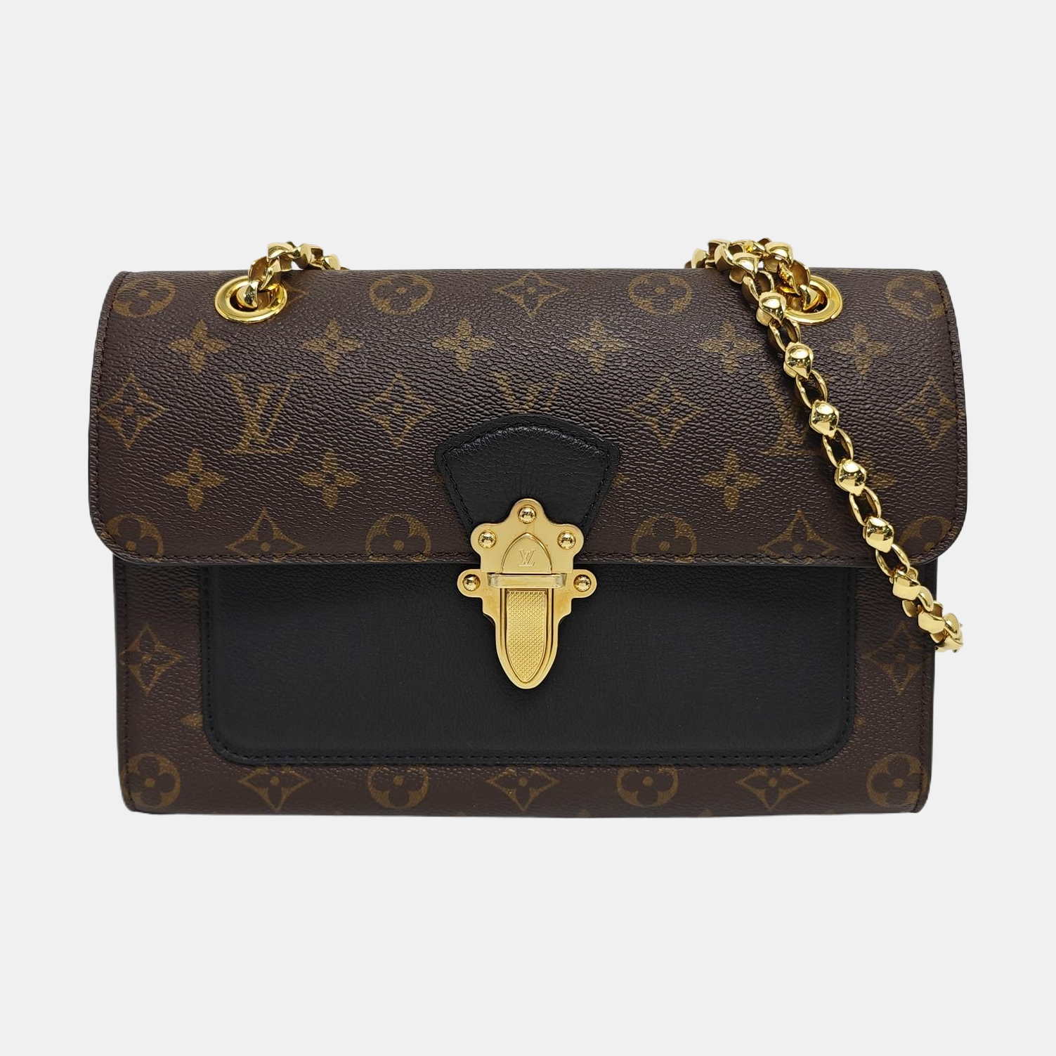 VICTOIRE Monogram Coated Canvas Brown