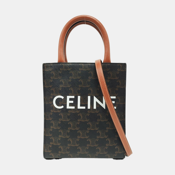 CABAS CELINE Mini Coated Canvas Brown