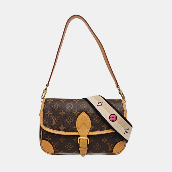 DIANE Monogram Coated Canvas Brown