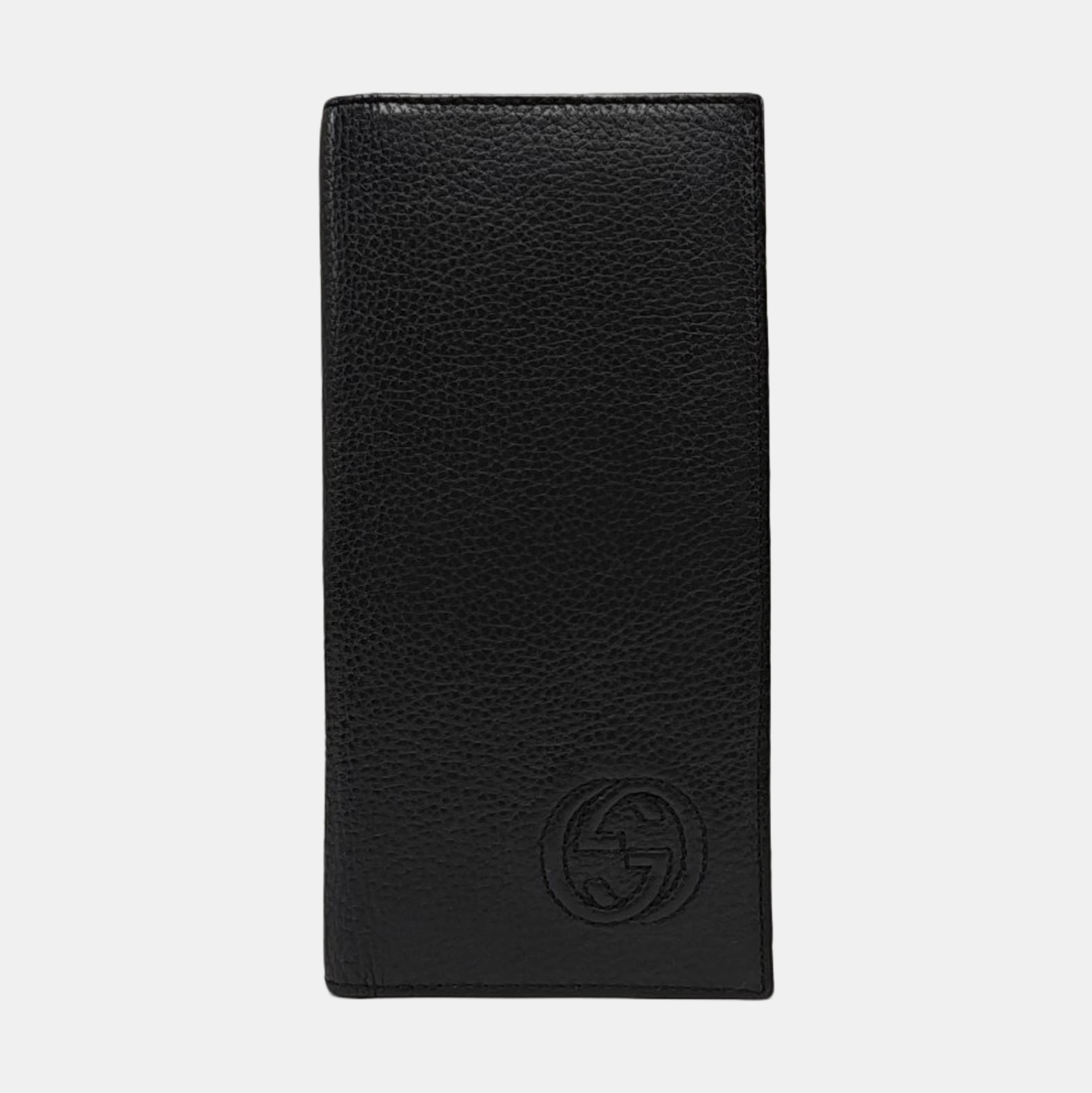 Authenticated pre-owned  Interlocking G Mini Calfskin Black Wallet - Wallet at Looply