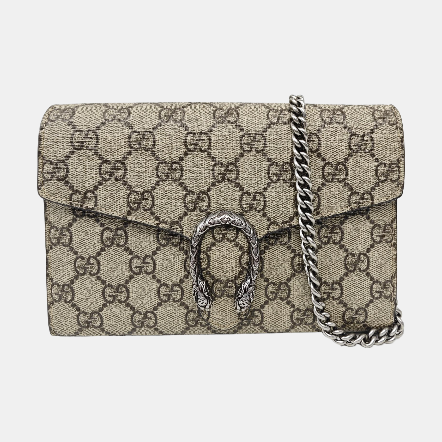 Dionysus Mini Monogram Coated Canvas Black