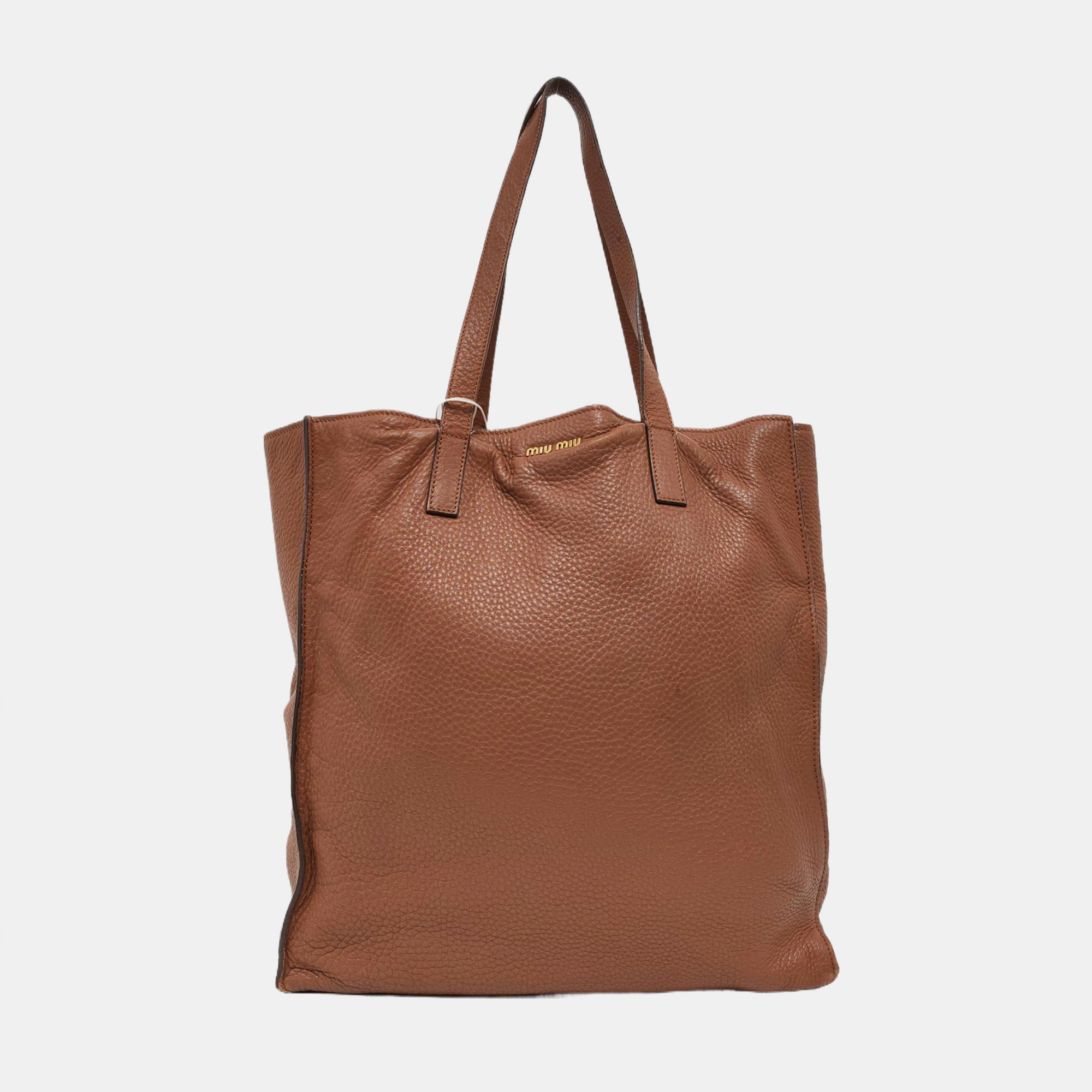 Calfskin Shoulder Bag Brown