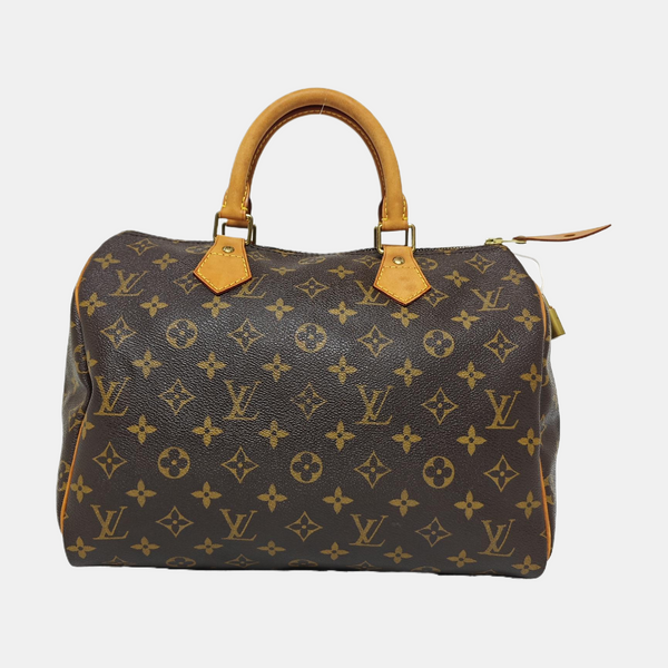 SPEEDY 30 Monogram Coated Canvas Brown