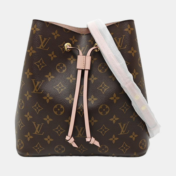 NÉONOÉ MM Monogram Coated Canvas Brown