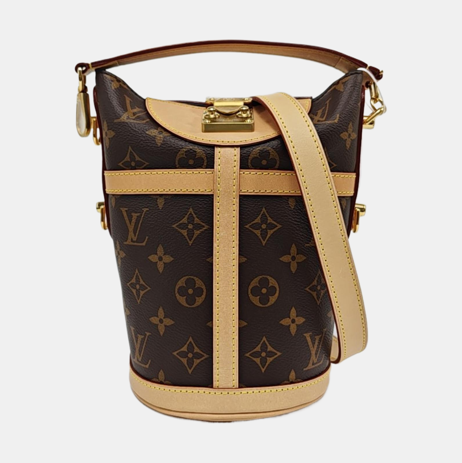 DUFFLE Monogram Coated Canvas Brown