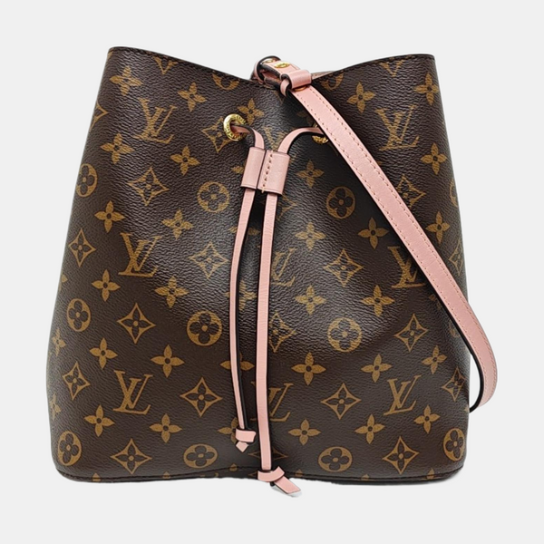 NÉONOÉ MM Monogram Coated Canvas Brown