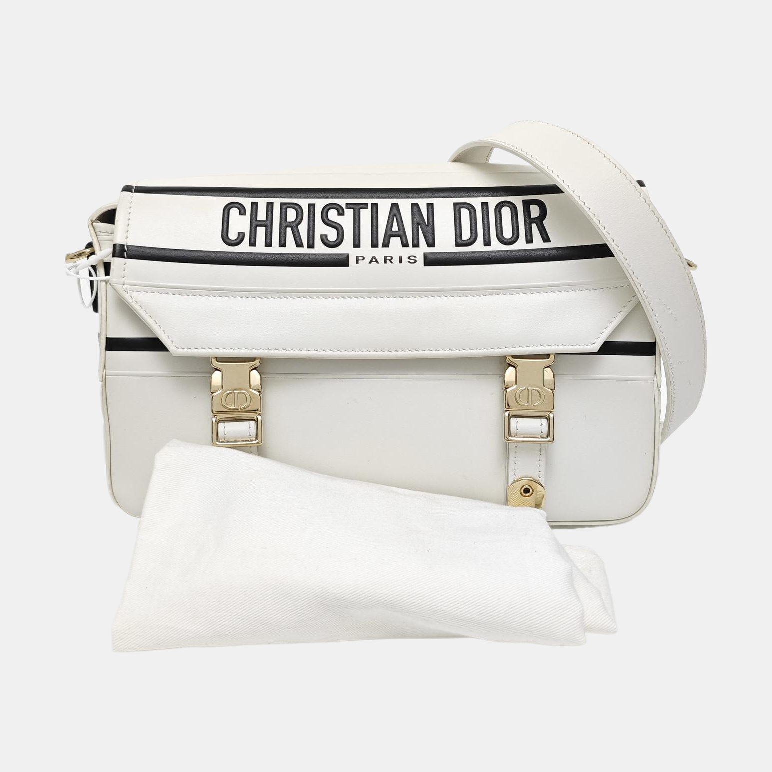 Diorcamp Small Calfskin White